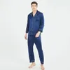 Мужская одежда для сна Birdsky Fall 1 шт. Мужские пижамы Пижамный пижамный комплект Мужская ночная рубашка с короткими рукавами Пижама '% тутового шелка из атласа однотонная S-318 231011