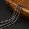 Pendant Necklaces Unibabe Real S925 Sterling Silver Chopin Chain Solid 925 Men's Necklace Bold Clavicle Sweater Woman 231010