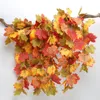 Dekoracyjne kwiaty sztuczne jedwabne jesień fałszywe liście Garland Vine Święto Święta