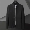 Gialli da masWaters da uomo Cardigan Giacca da uomo Solido Corso Casual Casualmente Collar Slim Magi Manile Mans Khaki Grigio Nero 4XL 231010