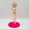 Mascot kostymer 25 cm super Sonico anime girl figur supersonico vit baddräkt stil sexig action figur vuxen samlingsmodell dollleksaker gåvor