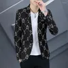 Abiti da uomo 23 Set di piccoli abiti di fascia alta Versione coreana della moda Tendenza casual Decorazione aziendale Stilista dei capelli del corpo Cappotto Top