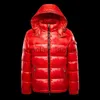 Homens Down Parkas Jaqueta Masculina Capuz de Pato Branco Quente Jaqueta Brilhante Homens Preto Brilhante Vermelho Acolchoado Fofo Casaco Homem Inverno Puffer Jaqueta Mulheres J231011