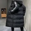 2023 AD Men's and women's wear lover fashion brand Winter down jacket Above the knee style white duck down