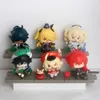 Mascot kostymer 7-10 cm Genshin Impact Anime Figure Klee/Barbara/Diluc/Fischl/Venti/Kaeya Action Figur Liyue Battlefield Heroes Figures Doll Toy