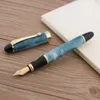 Fountain Pens High Quality Brand Jinhao X450 Metal Fountain Pen Blue Green Golden Ink Pen Office School Supplies Writing Gift 231011