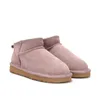 Designer laars tasman pantoffels dames ugglised laarzen australië Bont Zwarte schapenvacht Tazz Muilezels dames Ultra Mini platform laars Australie Suede Winter Enkellaarsjes