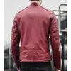 Hommes en cuir simili cuir marque vêtements hommes coupe ajustée veste mode couleur unie moto hiver vestes Chaqueta Hombre coupe-vent noir cuir manteau 231010