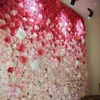Dekorativa blommor 40 60 cm Artificial Flower Wall Silk Rose Hydrangea Wedding Decoration For El Home Baby Shower Bakgrods Decor
