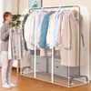 Dust Cover PEVA Clothes Dust Cover Fabric Case Suit Cover For Home Household Hanging-type Coat Storage Bag Wardrobe hanger Large Size 231007