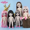 Poppen Adollya 16 cm BJD pop naakt lichaam kogelgewricht draaibaar 3D ogen 13 beweegbare gewrichten make-up prinses 112 231011