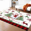 Decoraciones navideñas, casa de Navidad, árbol de Navidad, alfombra para camión, sala de estar, dormitorio, cabecera, decoración del suelo, alfombra suave