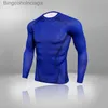 Intimo termico da uomo Intimo da sci ad asciugatura rapida Tuta da uomo Camicia sportiva termica Fitness Slim Uomo Intimo a compressione Primo strato LungoL231011