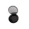 Garrafas de armazenamento Frost Matte Black 40mm Rodada Maquiagem Blush Batom Pó Caso Vazio Plástico Recipiente Cosmético Caixa de Sombra com Espelho