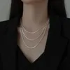 Pendant Necklaces 925 Sterling Silver Popcorn Chain Necklace For Women Jewelry On The Neck Long 40 45 50 55 60 70 80 CM Thick 2 MM Accessories 231010