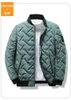 Men's Jackets 2023 Winter HAZZYS Parkas Jacket Men Stand Collar Casual Streetwear Cotton Padded Thick Warm Coat Lightweight Cl 231011