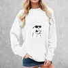 Dames Hoodies Oversized Goth Herfst Y2k Kleding Halloween Lange Mouw Punk Trui Grappige Cartoon Ghost Print Sweatshirts All-Match