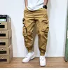 Men's Pants 2023 Japanese Streetwear Plus Size Thin Cargo Men Clothing Jogging Casual Joggers Korean Khaki Trousers