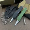 H1011 Venom Auto Taktik Kıça D2 Saten Blade Havacılık Alüminyum Kamış Kamp Yürüyüş Kamış Bıçakları Kydex ile