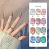 Vernis à ongles MUSELUOGE 12 couleurs/ensemble brouillard ombre étoile cristal oeil de chat vernis à ongles Semi Permanent tremper UV Gel magnétique vernis à ongles 15 ml 231011