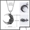 Jewelry Pendant Necklaces Hip Hop Fashion Moon Rose Necklace Jewelry For Women Men Wholesale Direct Salependant Dr Dhgarde Drop Delive Dh0Cb