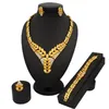 bridal jewelry set super quality african big jewelry sets quality costume gold set women necklace wedding sets259D