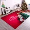 Christmas Decorations New Year Home Decoration Modern Christmas Old Man Red Carpets For Living Room Bedroom Bath Non-slip Area Rugs Entrance Mats