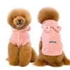 Kostiumy dla kotów ciepłe ubrania Zimowa puppy puppy płaszcz z płaszczem dla małych średnich psów koty Chihuahua Yorkshire Costium Costume Pink S2xl 231011