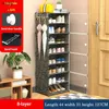 Storage Holders Racks Multi-cube Shoe Cabinet Modular Home DIY Boots Storage Organizer Bedroom Wordrobe Closet Plastic Shoe Rack with Umbrella Hanger 231007