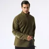 Maglioni da uomo Pullover Maglione in pile Caldo pullover lavorato a maglia Uomo Moda Dolcevita Mezza zip Top Cappotto invernale casual Suéter 231011