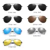 Роскошные мужские поляризационные солнцезащитные очки для вождения, солнцезащитные очки для мужчин и женщин, брендовые дизайнерские мужские винтажные черные очки-пилот UV400 230920
