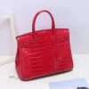 H Hbirkins Grain Grain Highend Womens Le cuir portable Sac portable Top 2024 Sacs de lychee High Togo Quality Cow Hide Wome Zyg5