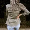 Giacche da donna Giacca di jeans nera Cappotto Camicia corta di media lunghezza slim tinta unita alla moda