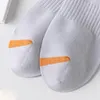 Men's Socks 5Pairs Cotton Breathable Casual Sock Solid Color Striped Spring Summer Thin Sweat-absorbing Sports Tube Man