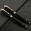 Fountain Penns Golden Text Custom Gravering Pen Ink Gift School Supplies Stationery Men Luxury High Quality Writing Office Metal 231011