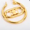 Orecchini a cerchio di design Orecchino in oro Collana panda da donna Gioielli dorati Catene di lusso Collane Cerchi Orecchini a bottone Set Bijoux De Luxe con scatola 2310116D