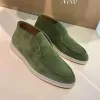 2023 Mode LoroPiana Open Walk Suede Sneaker Schoenen Vrouwen casual schoen Mannen Casual Wandelschoenen Flats klassieke enkellaars Luxe Designer platte Jurk fabriek schoeisel