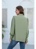 Blouses Femmes Chemises En Mousseline De Soie Femmes Élégantes Plissées À Manches Longues Femme Simple Printemps Automne Vêtements Chic Élégant Loisirs Blouse Tops