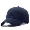 Casquette à visière en coton doux de qualité supérieure de conception de grande taille réglable pour hommes chapeau de baseball noir avec grande circonférence de la tête 54-65 cm Q190417200a