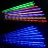 1/2/3/4 Set Meteor Shower Rain Lights Christmas Falling Rain Drop Solar String Light Waterproof Cascading Lights For Holiday Party New