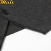 Мужские свитера Мужские жилеты-свитера в стиле casual шерстяные вязаные однобортные мужские кардиганы большого размера 4XL Марка Muls Серый Черный Темно-синий MS16007 231011