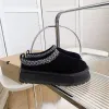 Tazz enkelbontlaarzen Designer Australia Platform ug-laarzen Dames Indoor Australische pantoffel Dikke bodem Echt leer Warme pluizige laarsjes