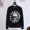 Longo Plein Moletom Philipps Letras PP URSO Sleves Mens Strass Suéteres Homens PULLOVER LS Malhas INTARSIA Budge SKULL Unissex PP Mens Suéteres Tops Malha Clo M7EN