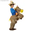 Theme Costume 40 to 59 Inch Tall Kids Gift Animal Halloween Come for Kids table Cowboy Ride Horse Children's Day Purim Party Dress T231011