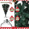 Christmas Decorations 5 Ft Upsidedown Premium Artificial Tree With Solid Metal Stand Festive Indoor And Outdoor Decoration