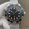 Bezel Ceramic Watch 42mm Men Orologio Sapphire Mens Watches Automatisk rörelse Mekanisk Montre de Luxe Watch James Bond 007 Luxury Vintage