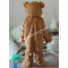 2024 Costumes de mascotte de lion marron de Noël Carnaval Hallowen Cadeaux Unisexe Adultes Jeux de fantaisie Tenue de vacances Publicité extérieure Costume Costume