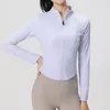 Active Shirts Women Tight Sport Yoga Coat Zip Long Sleeve Fitness Gym Cycling Women's Spring Jacket Running Workout Clothes Activewear