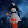 3PCS 3-カラーハロウィーン小道具装飾ゴーストプルフラワーハロウィーンパンプキンチャーム（オレンジ+ホワイト+グリーン）