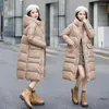 Trenchs de femmes manteaux en coton rembourré veste femme 2023 style occidental longue marée manteau d'hiver vêtements pain